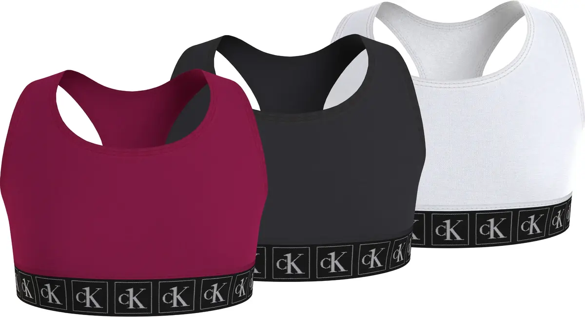 Calvin Klein 3PK BRALETTE Kadın Siyah Bralet