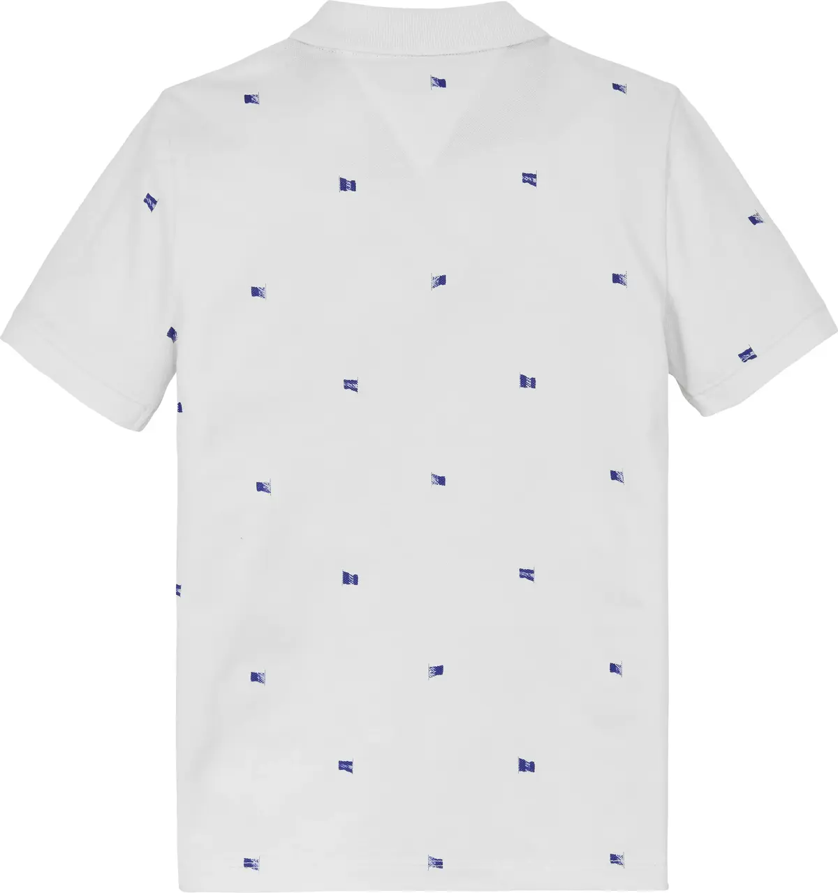 Tommy Hilfiger FLAGS PRINTED REG PO, YBR Beyaz Erkek Çocuk T-Shirt & Polo