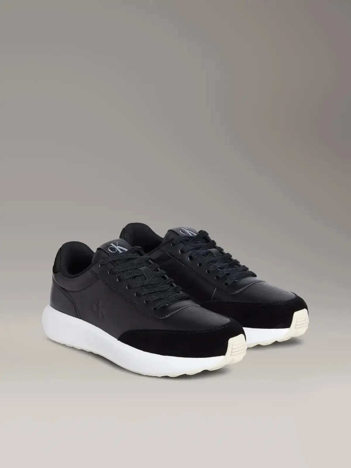Calvin Klein ATHLEISURE RUNNER LACEUP LTH MIX Siyah Erkek Günlük Spor Ayakkabı