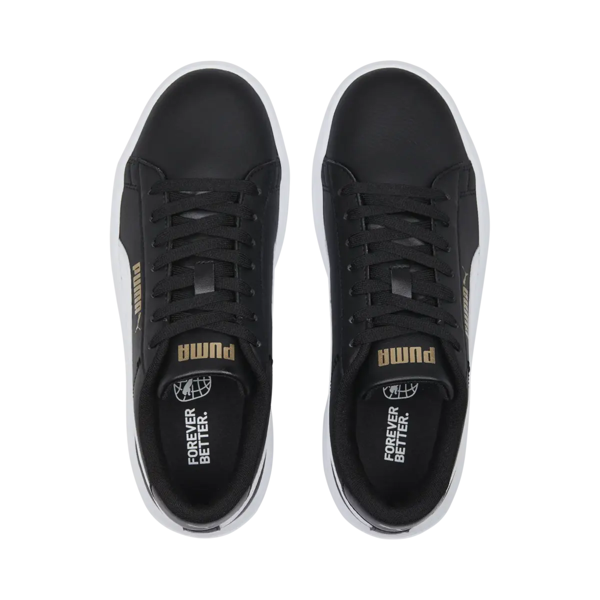 PUMA Smash Platform v3 Siyah Kadın Günlük Spor Ayakkabı