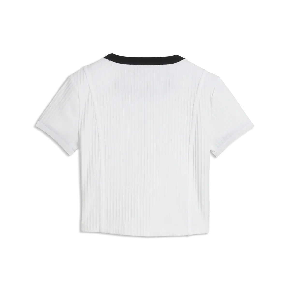 PUMA ESS Ribbed Baby Tee Beyaz Kadın T-Shirt