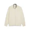 Puma PREMIUM ESS Track Jacket Krem Erkek Fermuarlı Ceket