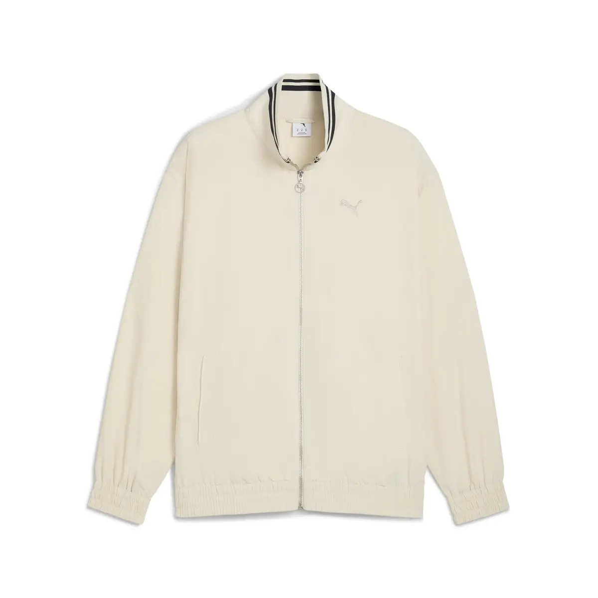 Puma PREMIUM ESS Track Jacket Krem Erkek Fermuarlı Ceket
