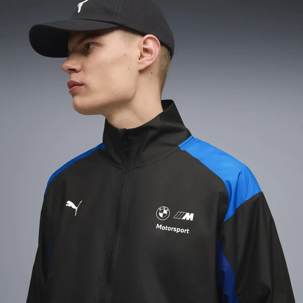 Puma BMW MMS Woven Jacket Siyah Erkek Fermuarlı Ceket
