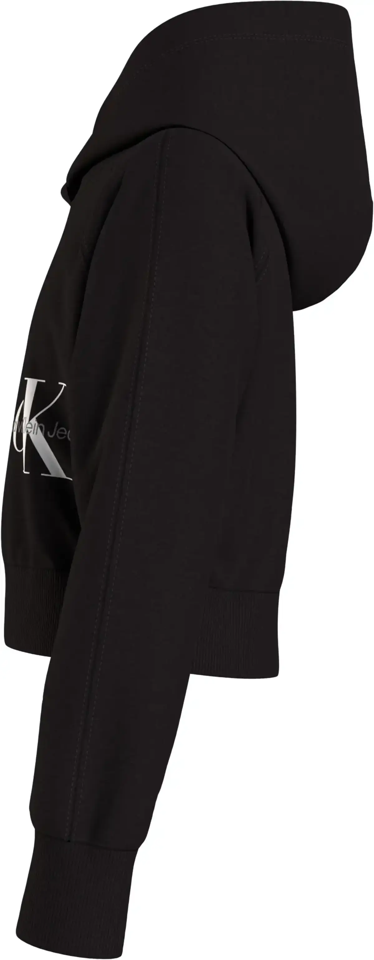 Calvin Klein MONOGRAM OFF PLACED Kadın Siyah Hoodie