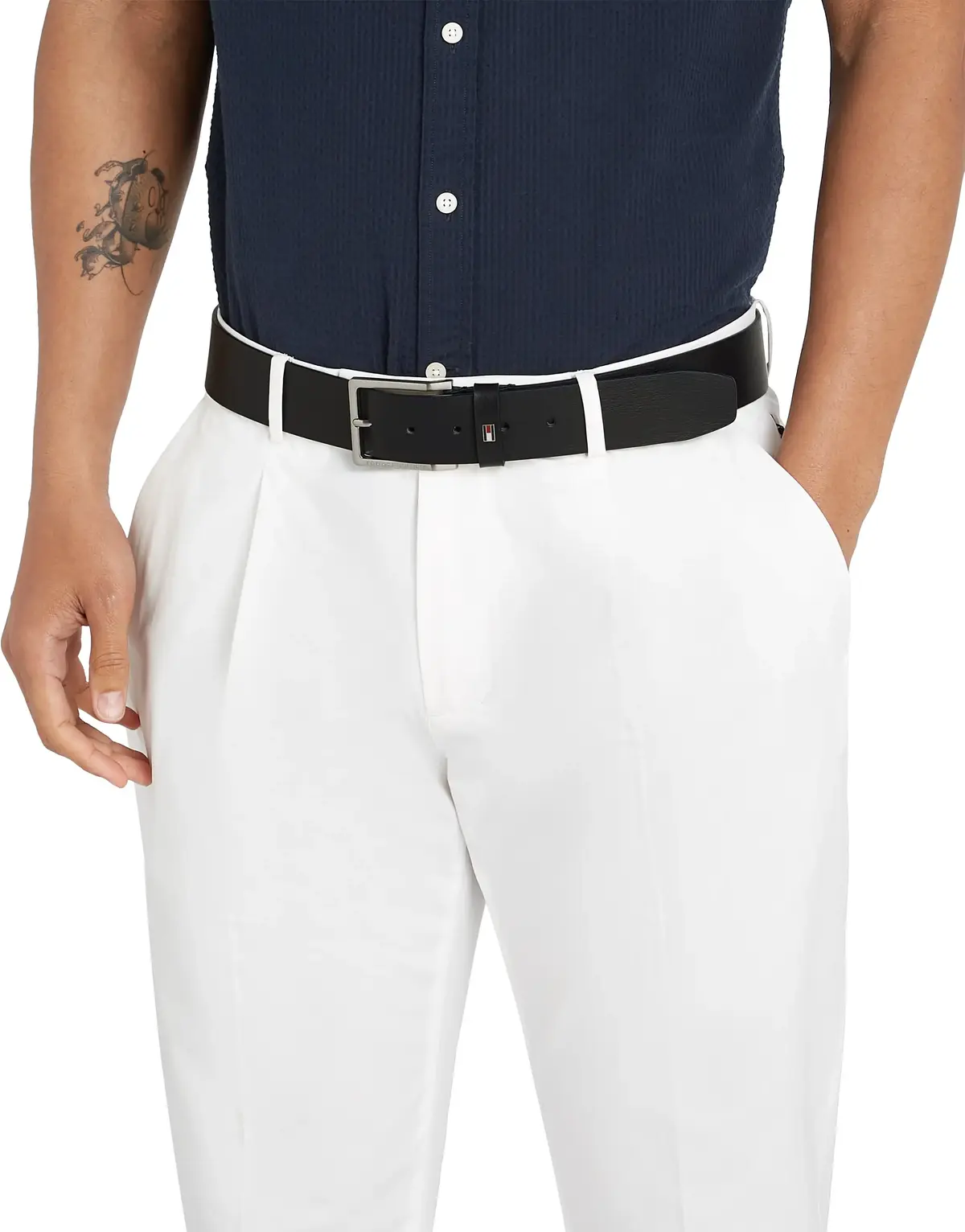 Tommy Hilfiger OLIVER 4.0, BDS Siyah Erkek Kemer