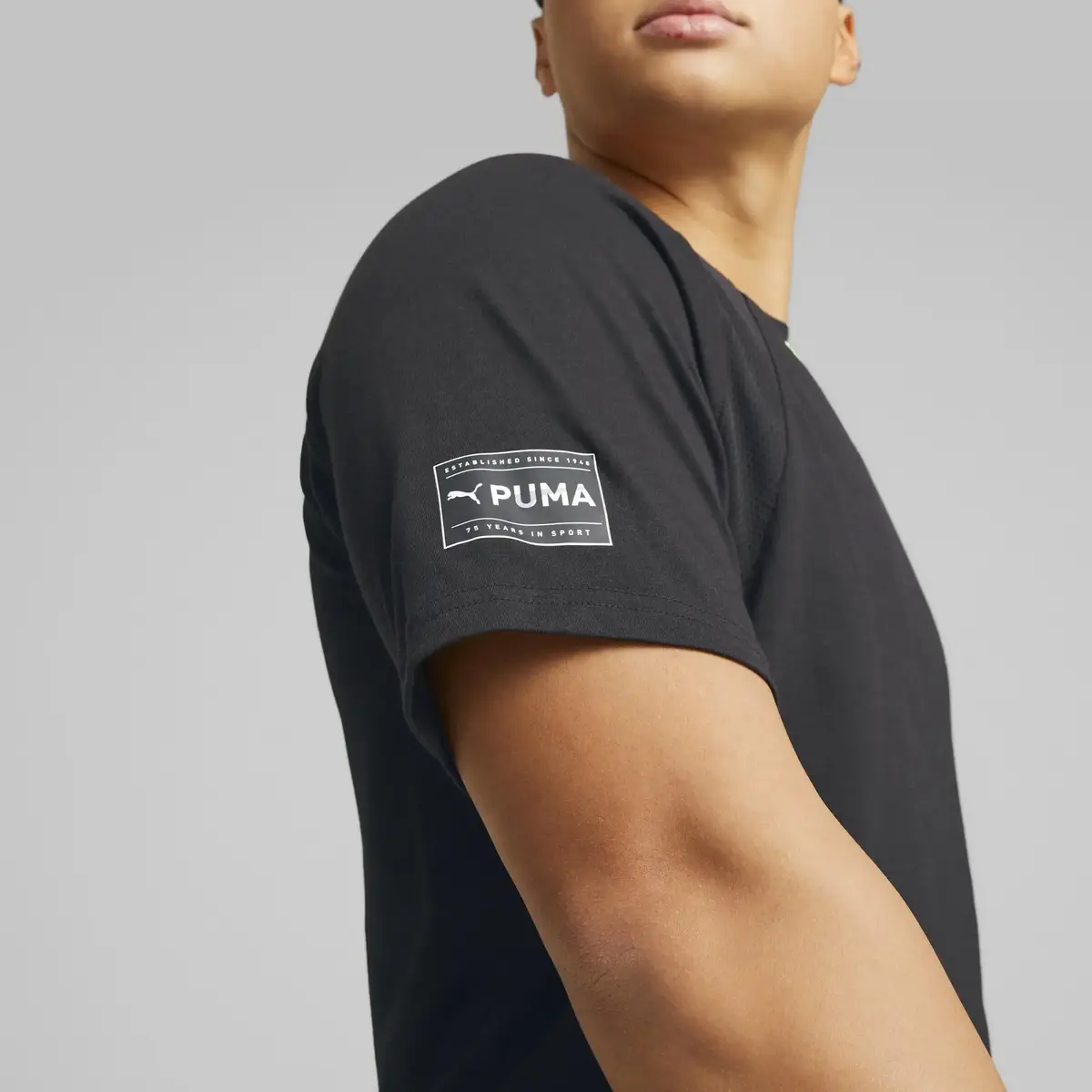 Puma FIT ULTRABREATHE TRIBLENDTEE Siyah Erkek T-Shirt