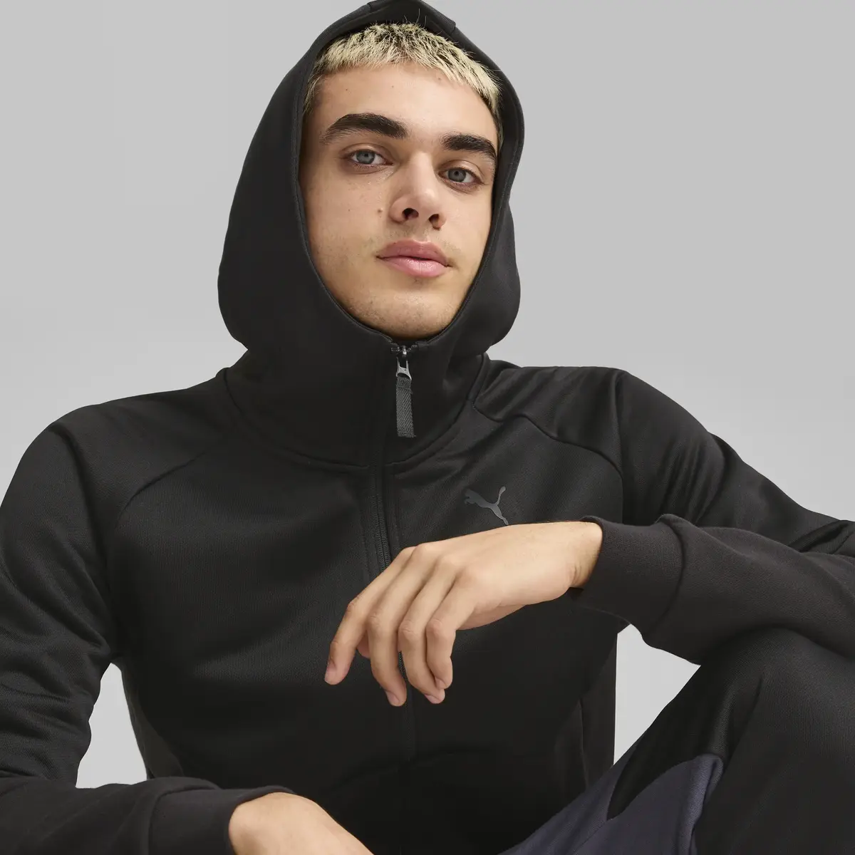 Puma PUMATECH FZ Hoodie Siyah Erkek Sweatshirt