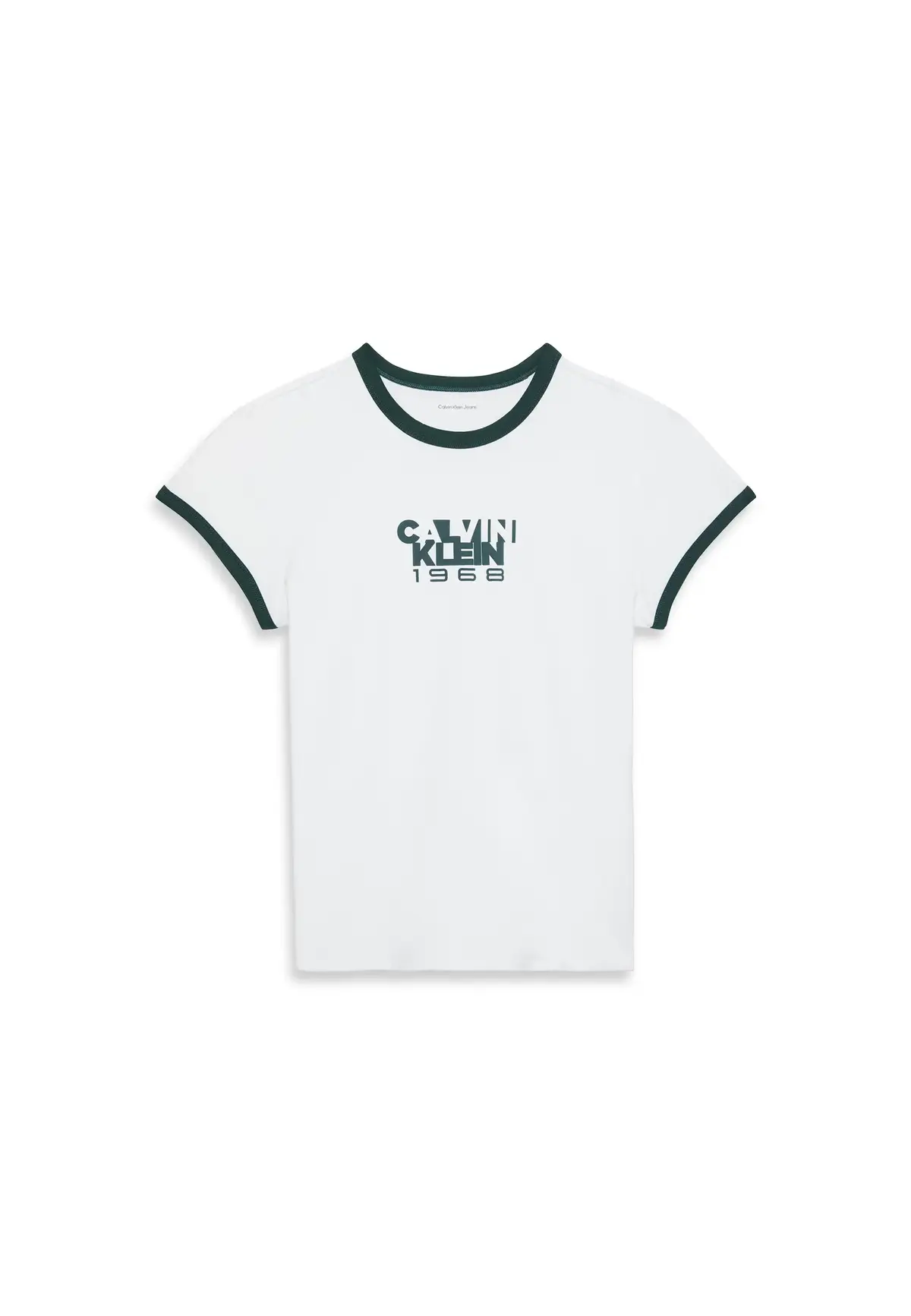 Calvin Klein SS 1968 GRAPHIC BABY, Beyaz Kadın T-Shirt