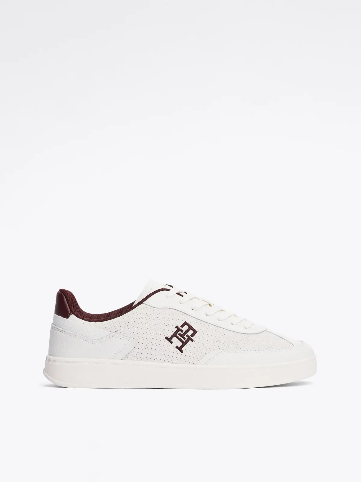 Tommy Hilfiger TH HERITAGE SNEAKER, 0K6 Beyaz Kadın Spor Ayakkabı & Sneaker