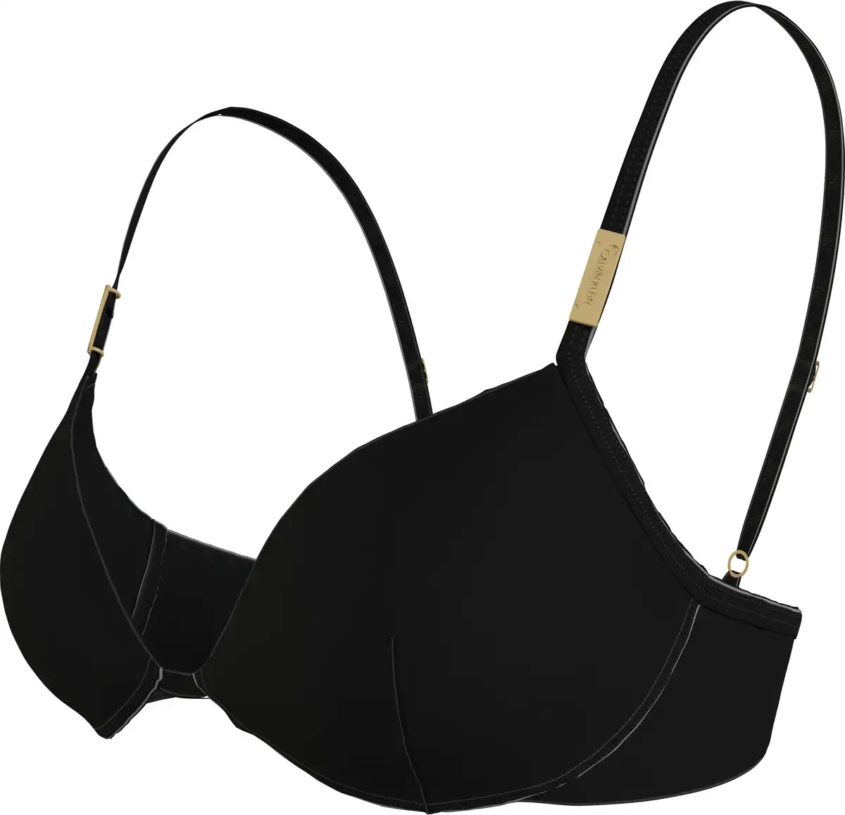 Calvin Klein PUSH UP Kadın Siyah Bikini Üstü