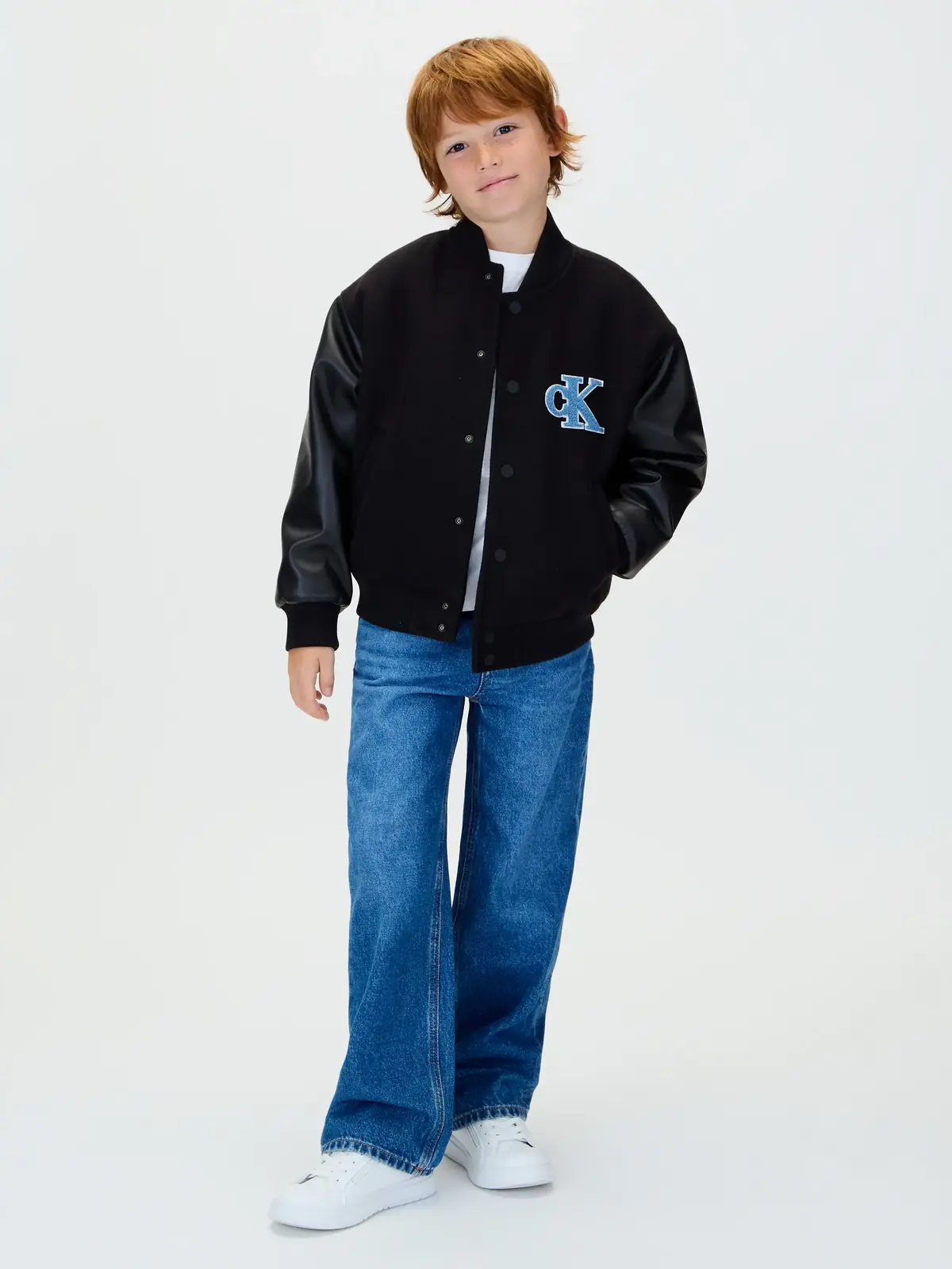 Calvin Klein VARSITY JACKET Siyah Çocuk Ceket