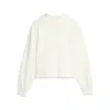 Puma DOWNTOWN Half-Zip Crew Beyaz Kadın Sweatshirt