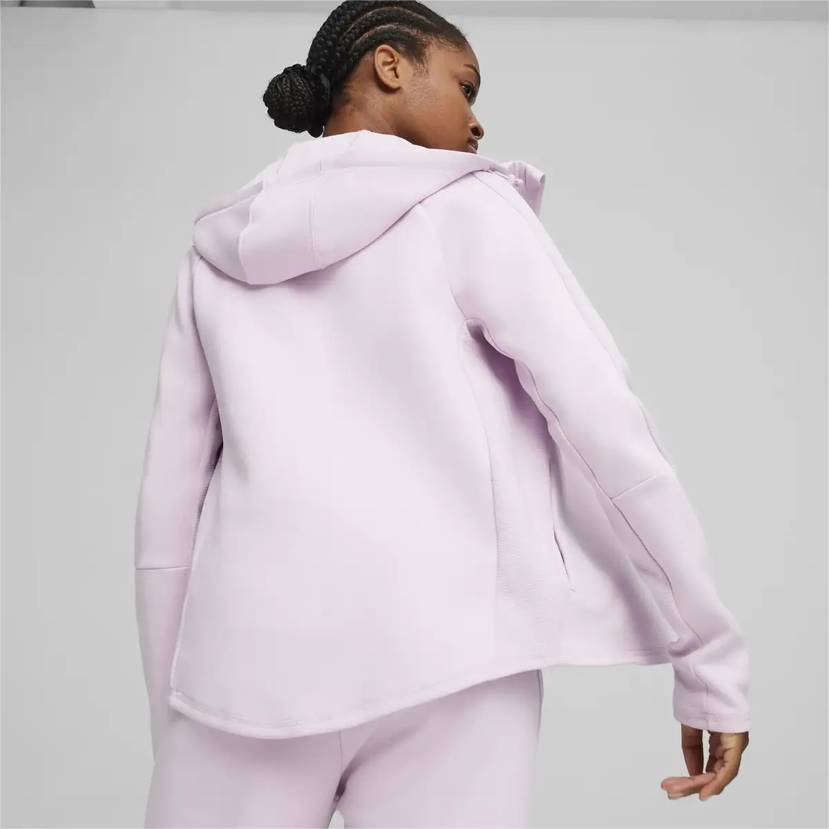 Puma EVOSTRIPE FZ Hoodie Lila Kadın Sweatshirt