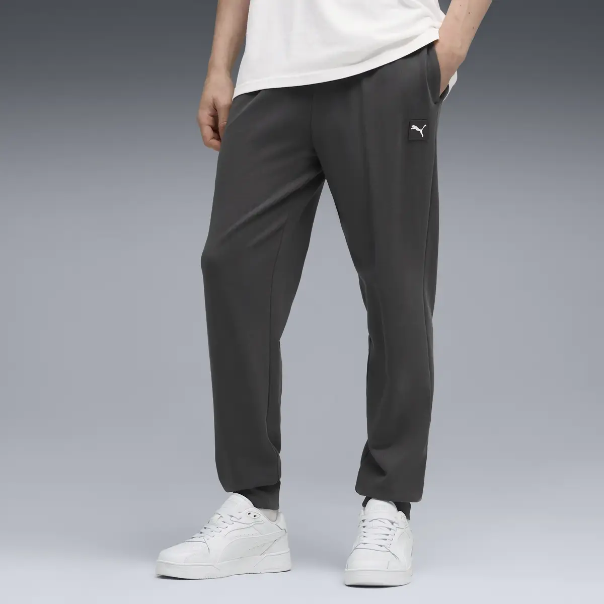 PUMA ESS ELEVATED Pants Erkek Gri Eşofman Alt