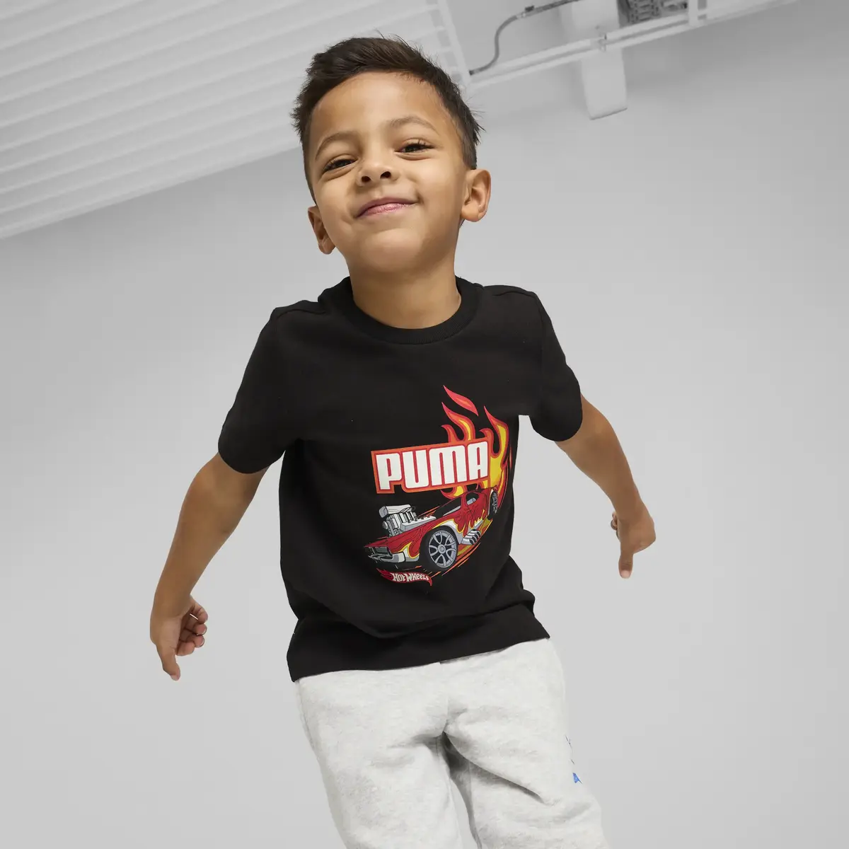 Puma X HOT WHEELS Tee Siyah Erkek T-Shirt & Polo