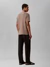 Calvin Klein SS SUPIMA CHEST EMB, PAY Kahverengi Erkek T-Shirt