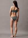 Calvin Klein ONE SHOULDER BRALETT, PM8 Yeşil Kadın Bikini Üstü