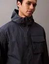 Calvin Klein AIR WEIGHT HOODED JA, 6WZ Gri Erkek Ceket