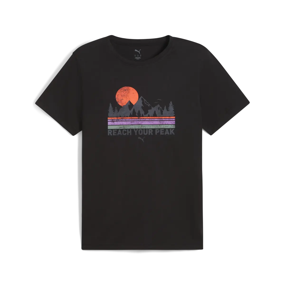 Puma GRAPHICS OUTDOOR UNISEX TEE Siyah Erkek T-Shirt & Polo