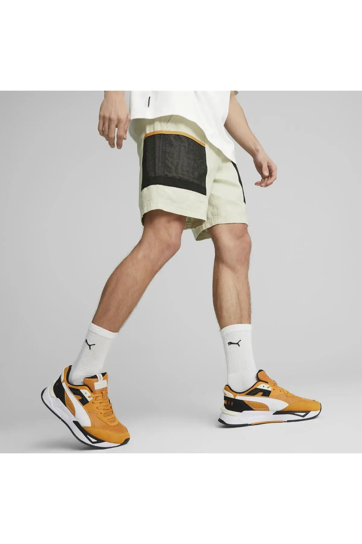 Puma DOWNTOWN Cargo Shorts 8" WV Bej Erkek Şort