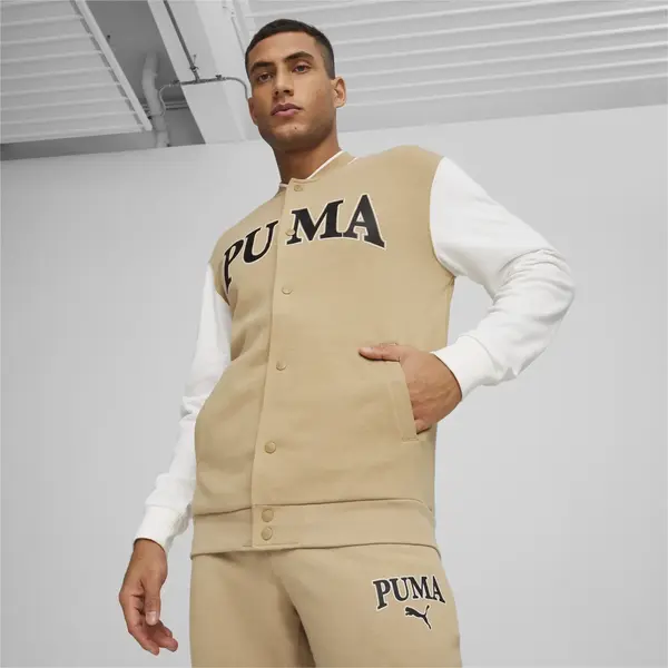 Puma SQUAD Track Jacket TR Açık Kahve Erkek Fermuarlı Ceket
