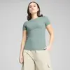 PUMA WARDROBE ESS Slim Tee Yeşil Kadın T-Shirt