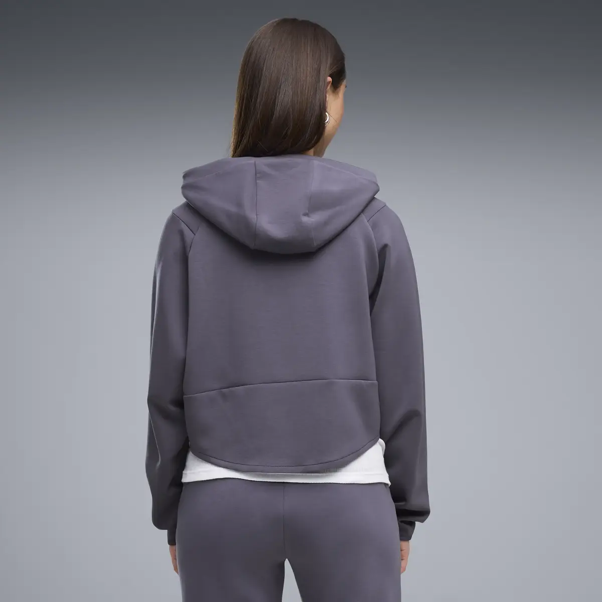 PUMA PUMATECH SENSE Hoodie Mor Kadın Sweatshirt