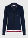 Tommy Hilfiger HERITAGE ZIP-THROUGH Kadın Siyah Hoodie