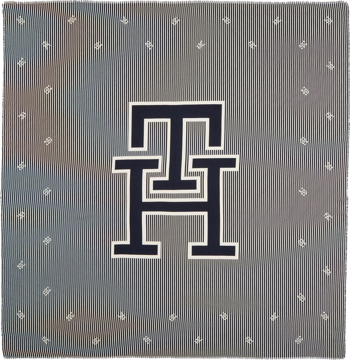 Tommy Hilfiger MONOGRAM L SQUARE Kadın Gri Eşarp