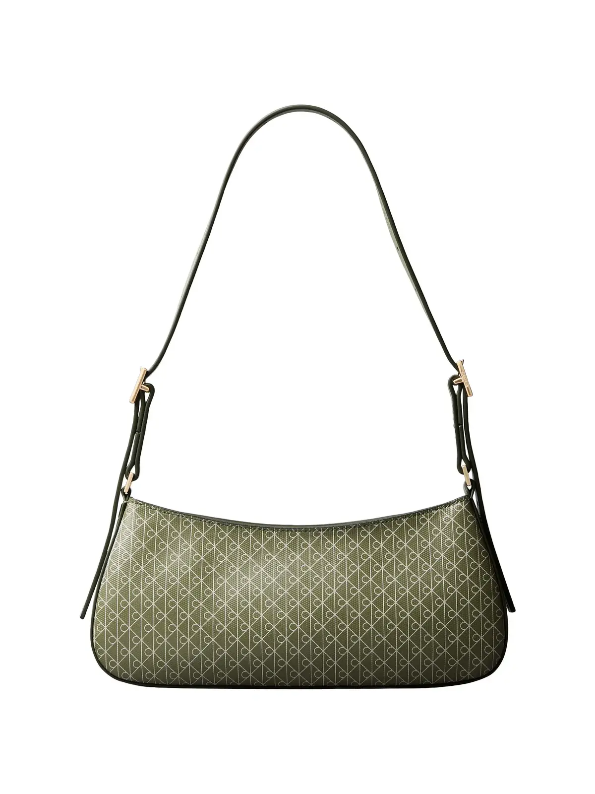 Calvin Klein EMBLEM AOP SMALL SHO Yeşil Omuz Çantası