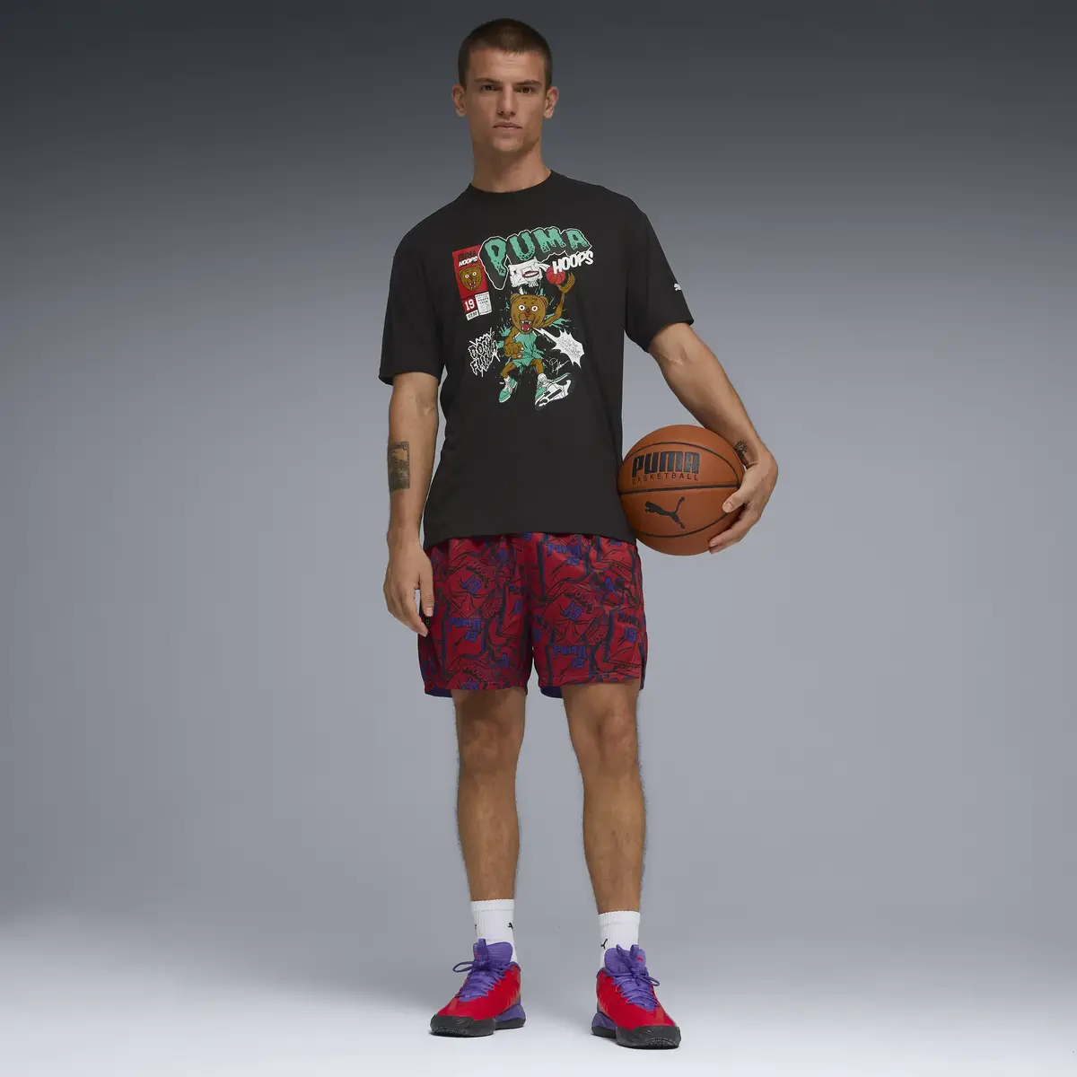 PUMA Flagrant Foul SS Tee 4 PUMA Black Siyah Erkek T-Shirt