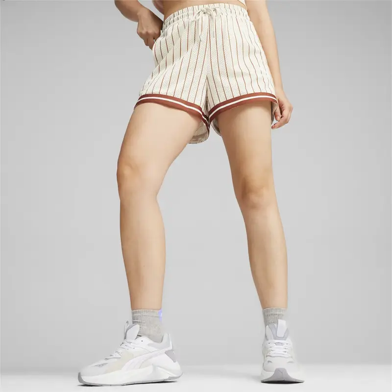 Puma T7 Mesh Shorts Bej Kadın Şort