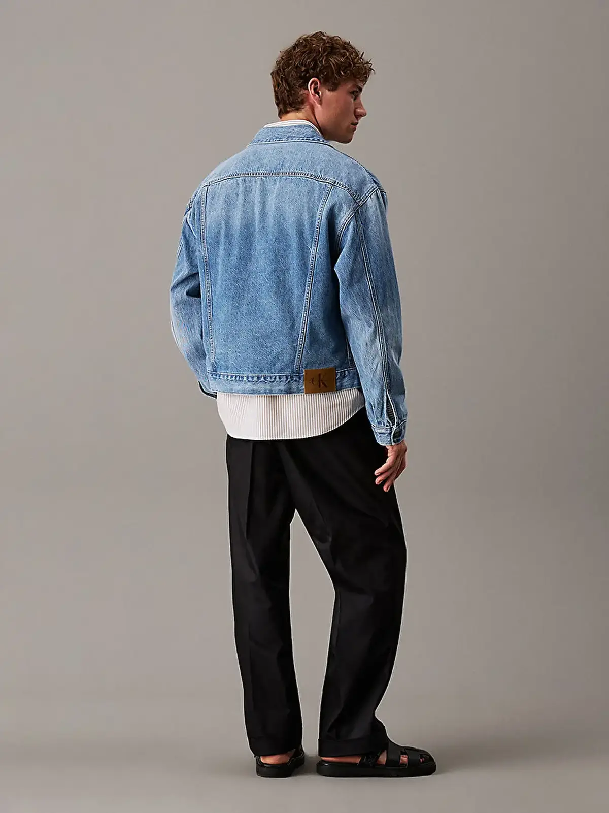 Calvin Klein 90S CK ICON 94 TRUCKER Mavi Erkek Kot Ceket Calvin Klein 90S CK ICON 94 TRUCKER Mavi Erkek Kot Ceket