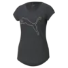 Puma PERFORMANCE HEATHER CAT TEE Gri Kadın T-Shirt & Polo