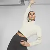 Puma FASHION 1/2 ZIP - CLOUDSPUN Bej Kadın Crop Sweatshirt