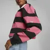 Puma Swxp Striped Longsleeve Pembe Crop Kadın Sweatshirt