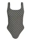 Calvin Klein SCOOP BACK ONE PIECE Siyah Kadın Logolu Mayo