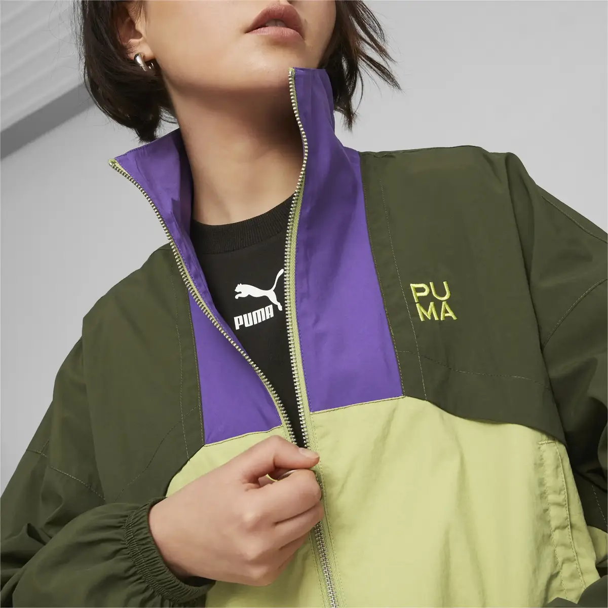 Puma INFUSE Woven Jacket Yeşil Kadın Ceket