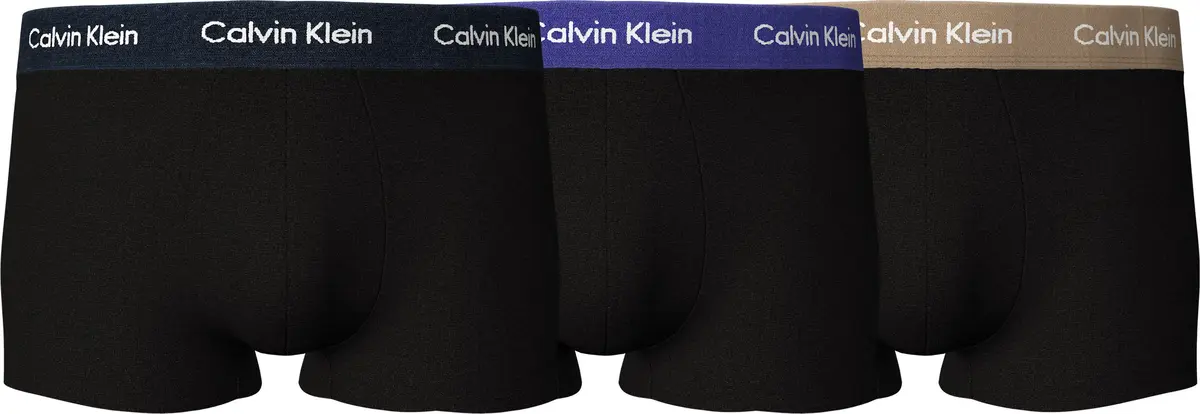Calvin Klein LOW RISE TRUNK 3PK Erkek Siyah Boxer Set