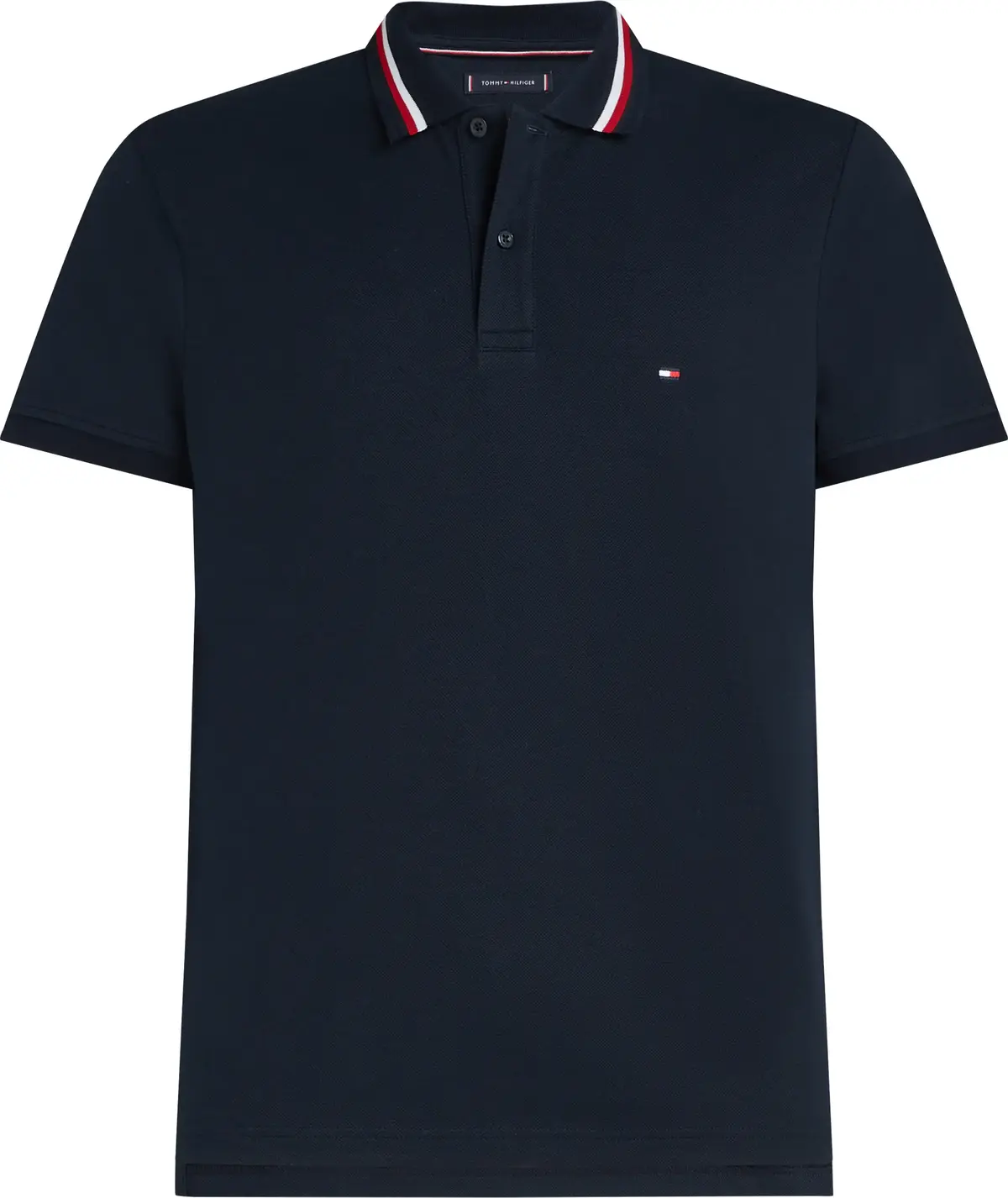 Tommy Hilfiger RWB COLLAR REG POLO, DW5 Siyah Erkek T-Shirt & Polo