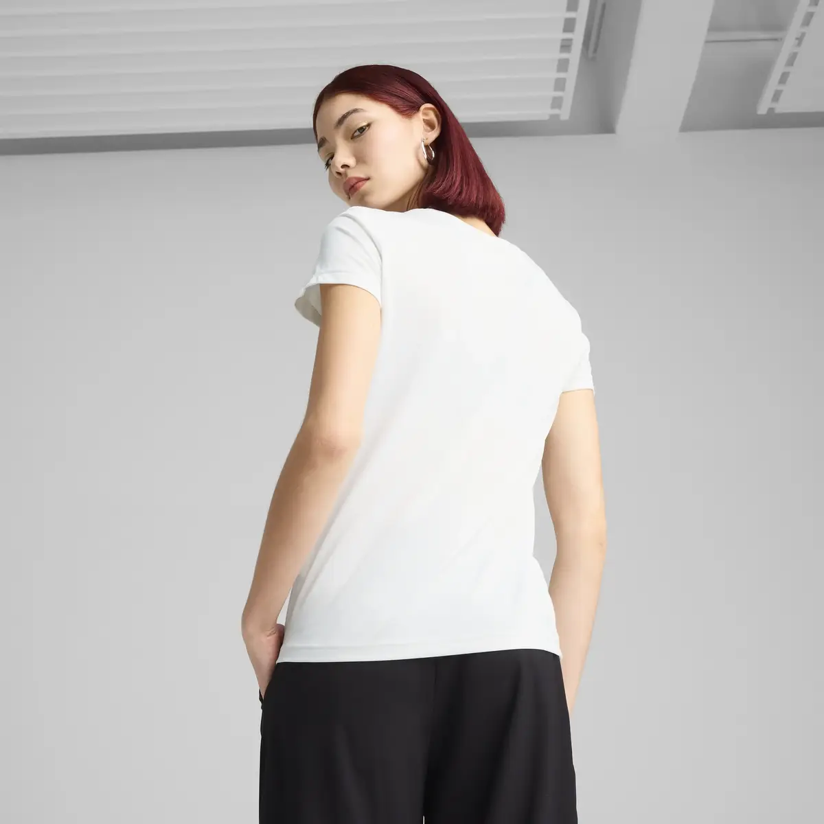 Puma ESS Poly Tee Beyaz Kadın T-Shirt & Polo