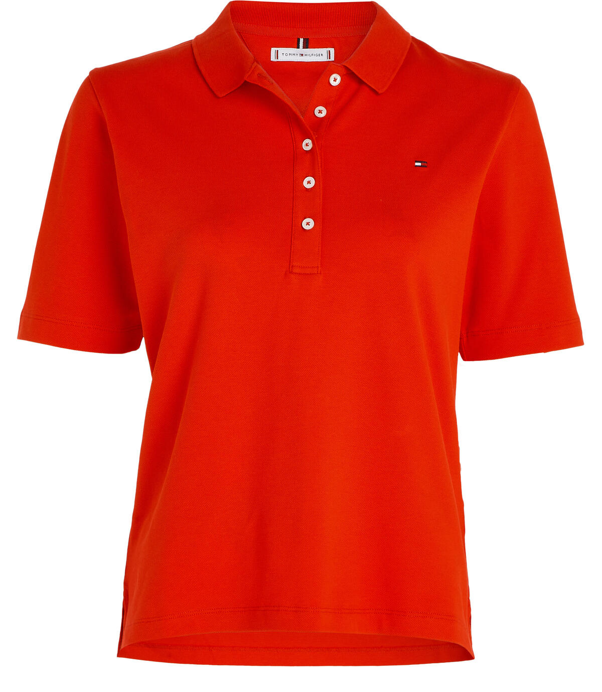Tommy Hilfiger 1985 REG PIQUE POLO Kadın Kırmızı Polo T-Shirt