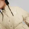 PUMA LUXE SPORT T7 AOP Robe Coat Bej Kadın Mont