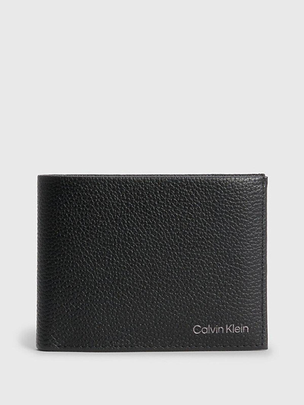 Calvin Klein Wallet WARMTH TRIFOLD 10CC W/COIN L Siyah Erkek Cüzdan