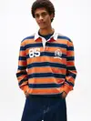 Tommy Hilfiger TJM RLX STRIPE RUGBY, SZZ Turuncu Erkek Polo T-Shirt