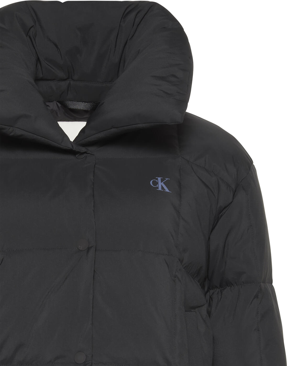 Calvin Klein SHORT DOWN PUFFER Siyah Kadın Mont