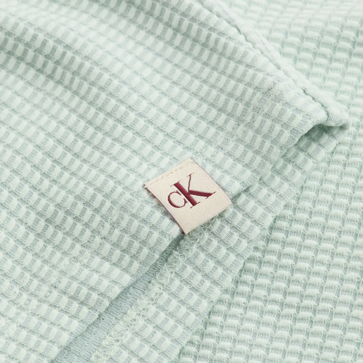 Calvin Klein WAFFLE TEXTURE SHORT, CDV Yeşil Kadın Tayt