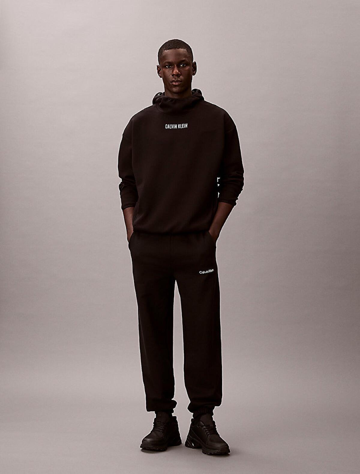 Calvin Klein HOODIE Siyah Erkek Kapüşonlu Sweatshirt