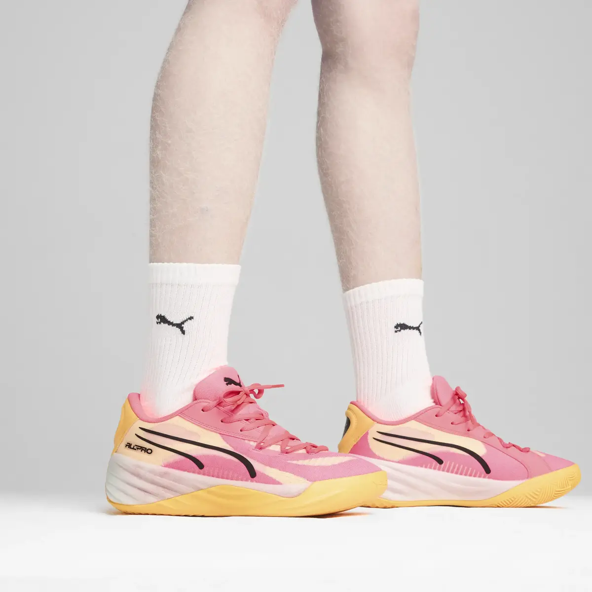 Puma All Pro NITRO Pembe Unisex Basketbol Ayakkabısı